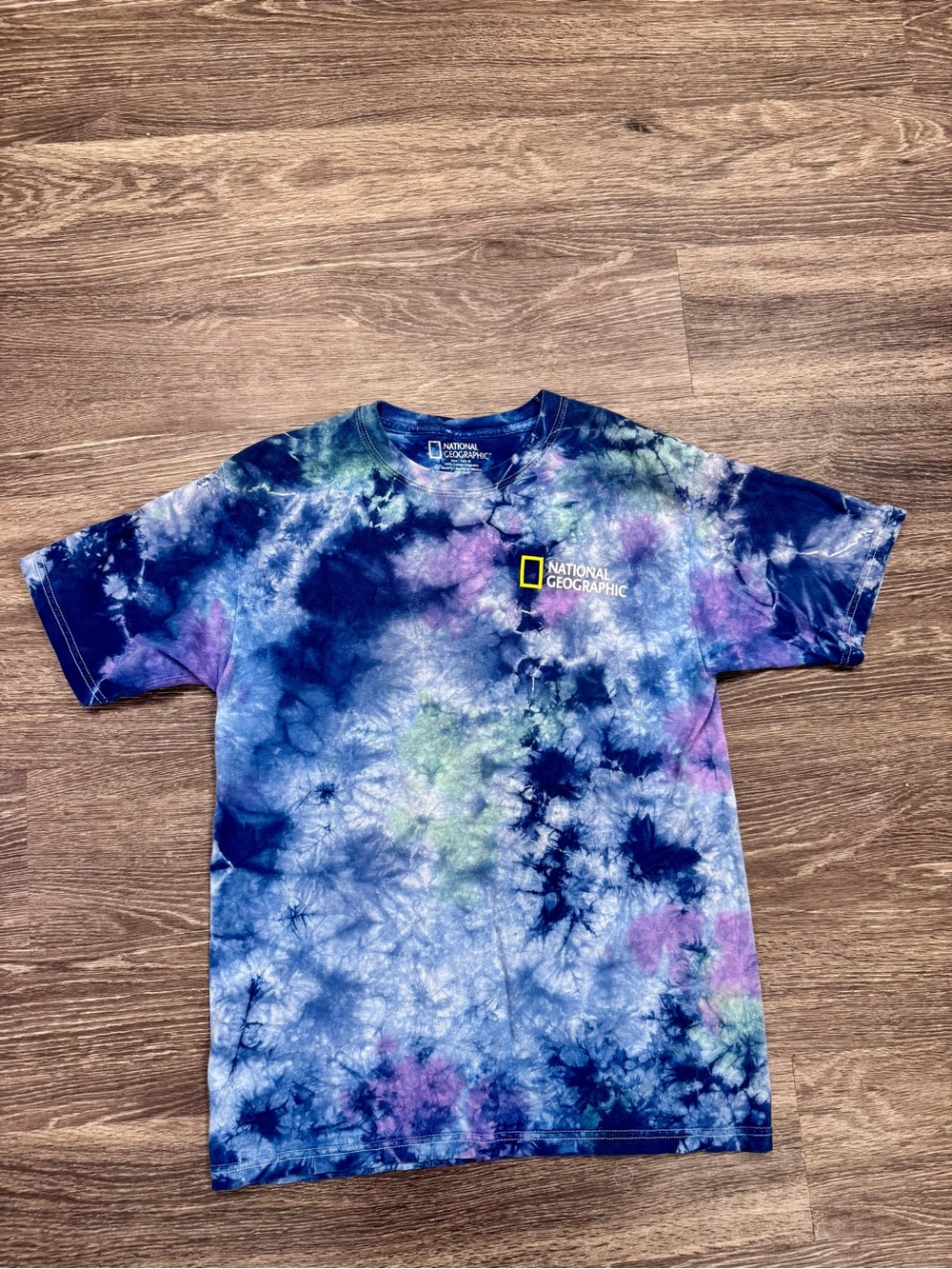 National Geographic Tie Dye Graphic T Shirt New Mexico Road Tee Medium